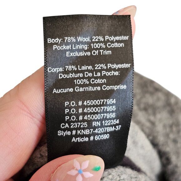 Wilfred Aritzia Off Duty Jacket Plaid Grey Wool Sz S - Picture 10 of 11